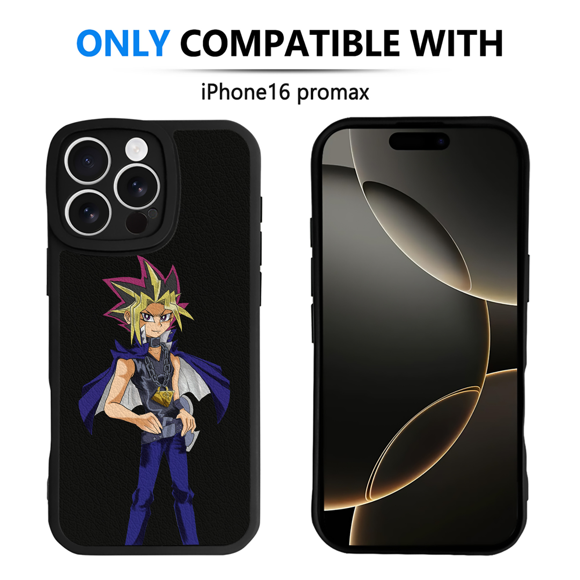 遊☆戯☆王 Yu-Gi-Oh! 【iPhone 16シリーズ対応】シリコンスマホケース（レザー調） 材質：シリコン